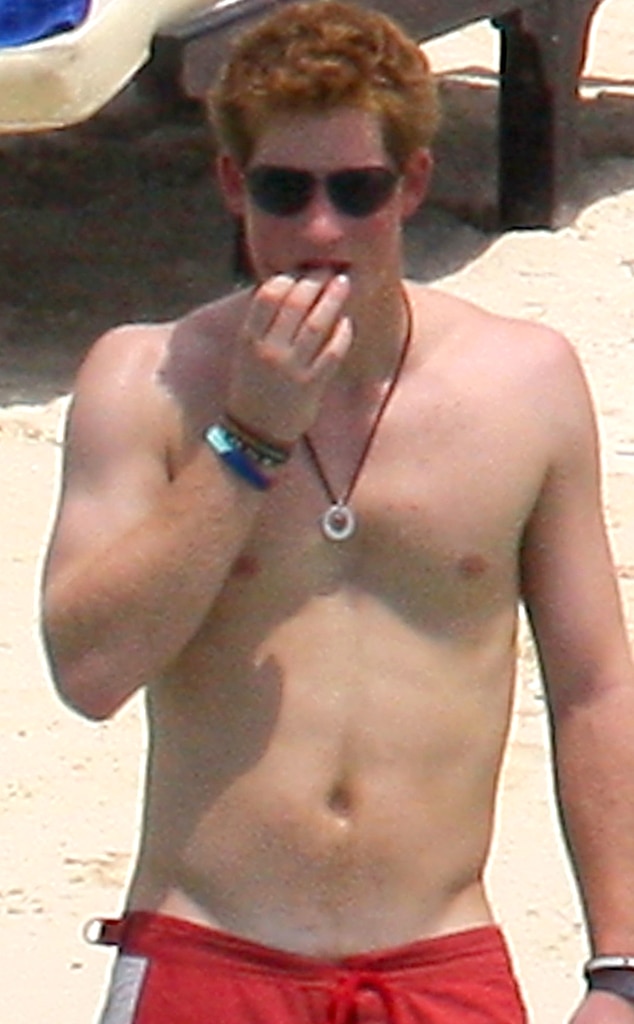 Royally Shirtless From Prince Harry Royal And Rugged E News