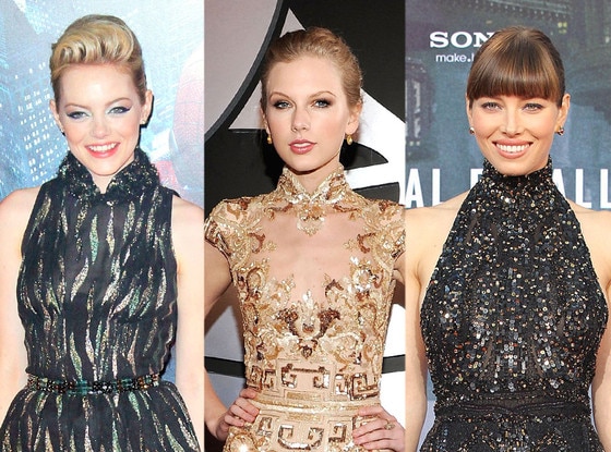 Jessica Biel, Taylor Swift, Emma Stone Jessica Biel, Taylor Swift, Emma Stone