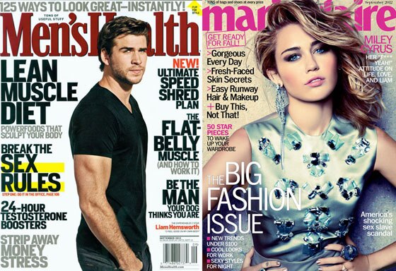 Liam Hemsworth, Men's Health, Miley Cyrus, Marie Claire Liam Hemsworth, Men's Health, Miley Cyrus, Marie Claire