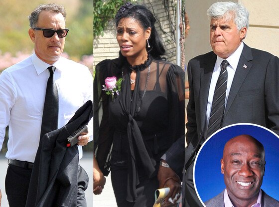 Michael Clarke Duncan Funeral, Tom Hanks, Omarosa Manigault-Stallworth, Jay Leno Michael Clarke Duncan Funeral, Tom Hanks, Omarosa Manigault-Stallworth, Jay Leno