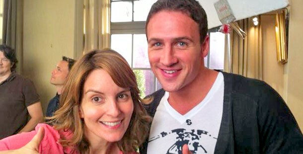 Tina Fey, Ryan Lochte, Twit Pic Tina Fey, Ryan Lochte, Twit Pic