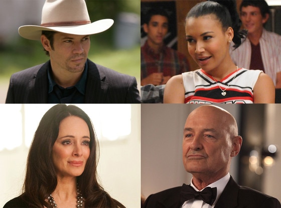 Naya Rivera, Glee Madeline Stowe, Revenge Timothy Olyphant, Justified Terry O'Quinn, 666 Park Naya Rivera, Glee Madeline Stowe, Revenge Timothy Olyphant, Justified Terry O'Quinn, 666 Park