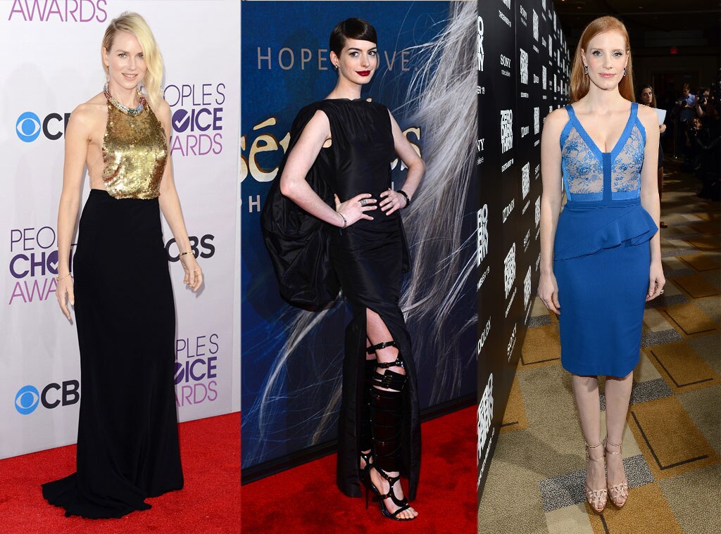 Naomi Watts, Anne Hathaway, Jessica Chastain Naomi Watts, Anne Hathaway, Jessica Chastain