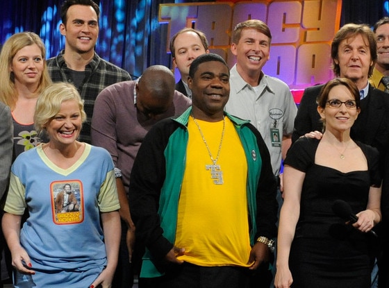 Jack McBrayer, Tina Fey, Amy Poehler, Tracy Morgan, 30 Rock Jack McBrayer, Tina Fey, Amy Poehler, Tracy Morgan, 30 Rock