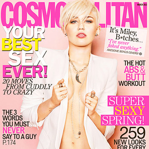 Miley Cyrus Goes Braless For Cosmopolitan Cover Calls Liam Hemsworth Her Hubby E News