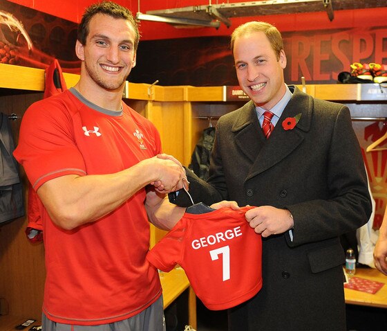 Prince William, Sam Warburton Prince William, Sam Warburton