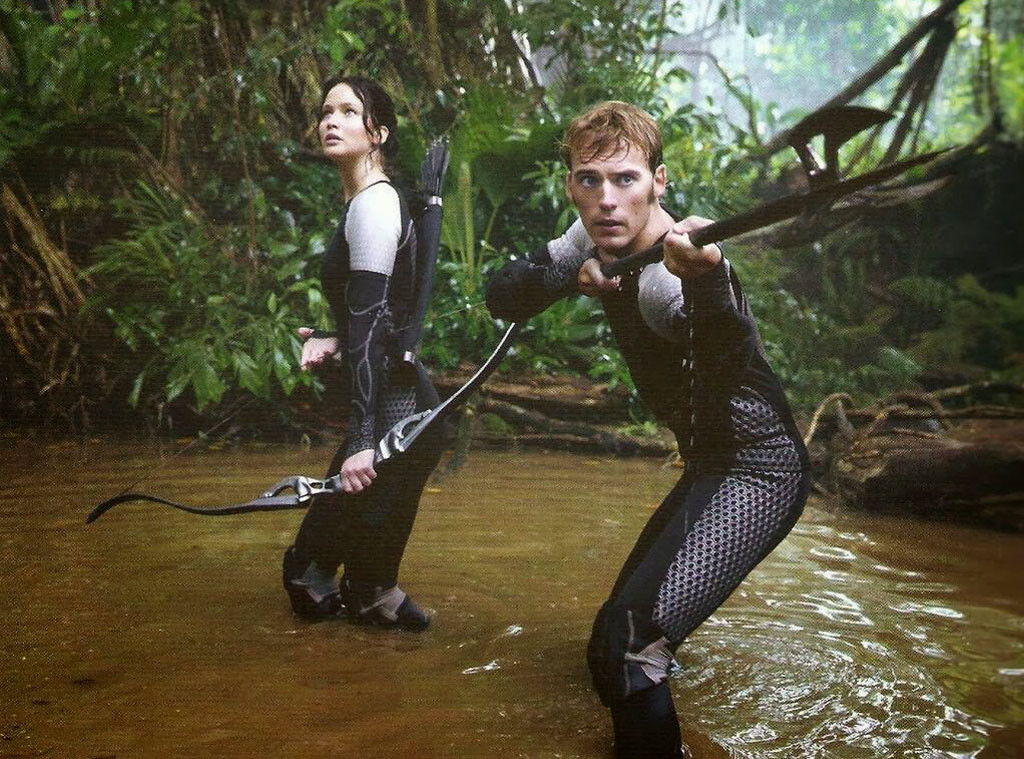 Jennifer Lawrence & Sam Claflin from Hunger Games Catching Fire Movie