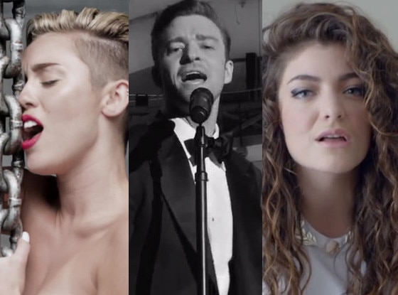 Miley Cyrus, Justin Timberlake, Lorde Miley Cyrus, Justin Timberlake, Lorde