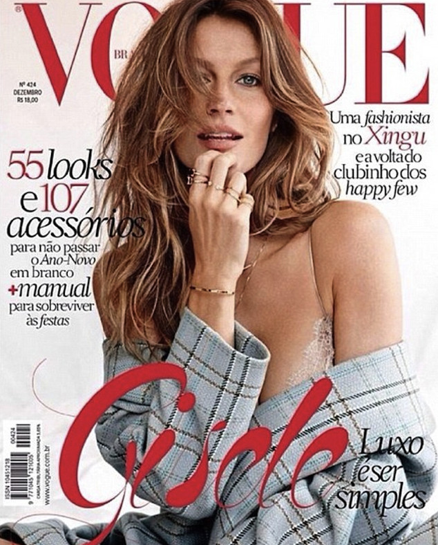 Gisele Bündchen Stuns On The Cover Of Vogue Brazil In Sexy Lingerie