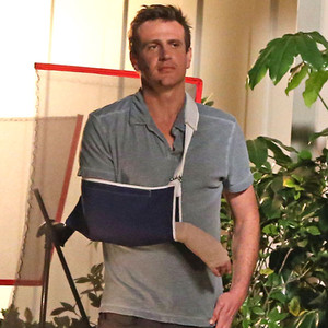 Jason Segel Looks All Banged Up On SetSee The Pic E News