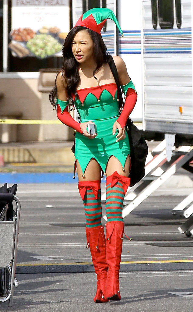 Lea Michele And Naya Rivera Dress As Sexy Elves For Glee—see The Pics