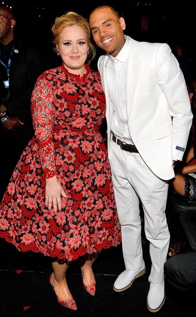 Chris Brown From Adele S Celebrity Grammy Friends E News