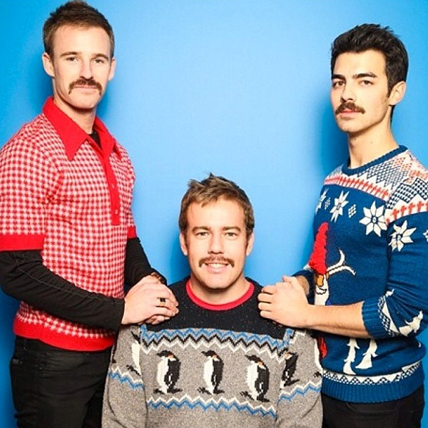 Joe Jonas Shaves His Mustache After Taking Some Scruffy Holiday Card Photos—See the Pics! E! News