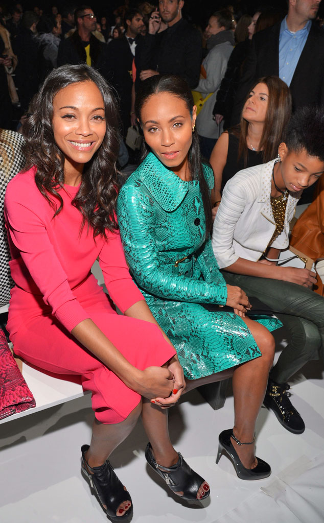 Zoe Saldana & Jada Pinkett Smith from Fashion Week Fall 2013: Star