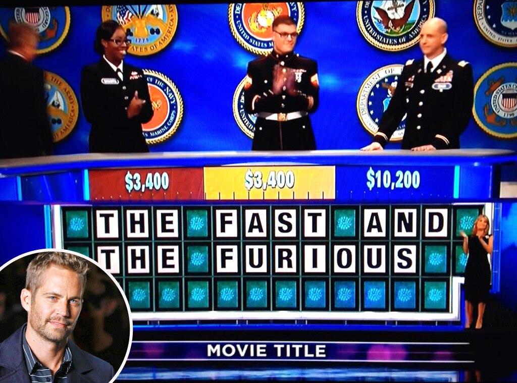Paul Walker, Wheel Of Fortune Paul Walker, Wheel Of Fortune