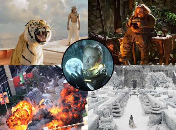 The Hobbit: An Unexpected Journey, Life of Pi, Marvel's The Avengers, Prometheus, Snow White and the Huntsman The Hobbit: An Unexpected Journey, Life of Pi, Marvel's The Avengers, Prometheus, Snow White and the Huntsman