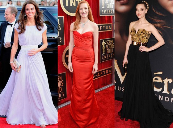 Kate Middleton, Jessica Chastain, Amanda Seyfried Kate Middleton, Jessica Chastain, Amanda Seyfried