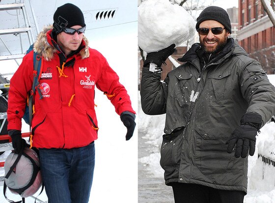 Hugh Jackman, Prince Harry, Snow Hugh Jackman, Prince Harry, Snow