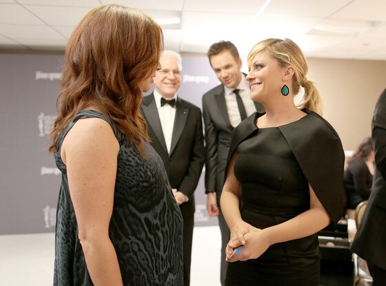 Maya Rudolph, Steve Martin, host Joel McHale, Amy Poehler Maya Rudolph, Steve Martin, host Joel McHale, Amy Poehler