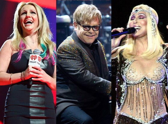 Britney Spears, Elton John, Cher Britney Spears, Elton John, Cher