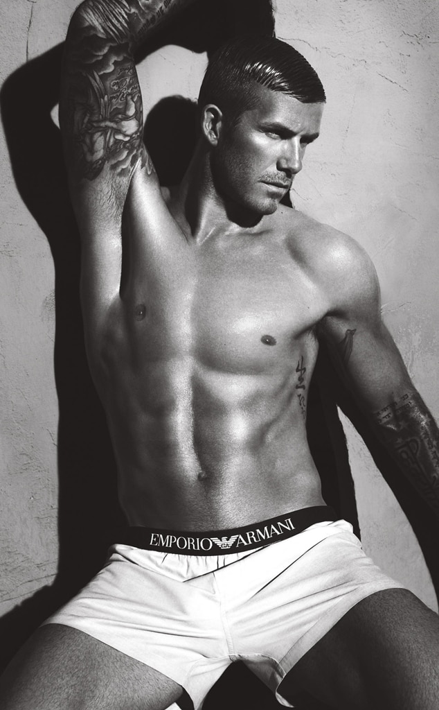 Armani Ad From David Beckham Shirtless E News