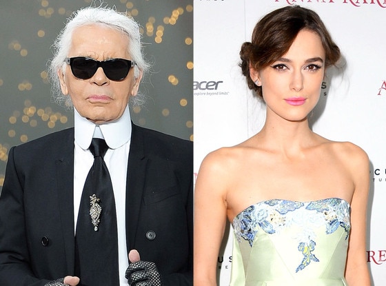 Karl Lagerfeld, Keira Knightley Karl Lagerfeld, Keira Knightley