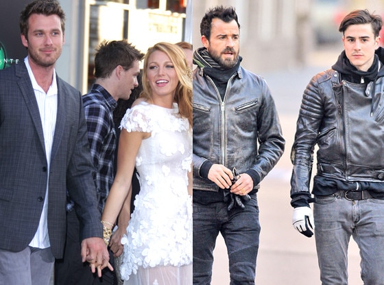 Eric Lively, Blake Lively, Justin Theroux, Sebastian Theroux Eric Lively, Blake Lively, Justin Theroux, Sebastian Theroux