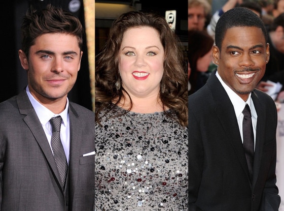 Zac Efron, Melissa McCarthy, Chris Rock Zac Efron, Melissa McCarthy, Chris Rock