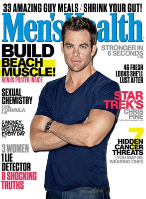 Chris Pine, Men's Health Chris Pine, Men's Health