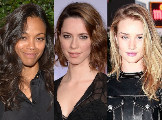 Zoe Saldana, Rebecca Hall, Rosie Huntington-Whiteley Zoe Saldana, Rebecca Hall, Rosie Huntington-Whiteley