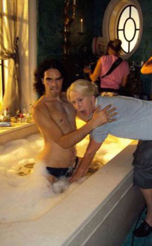 Helen Mirren, Russell Brand, Twitter