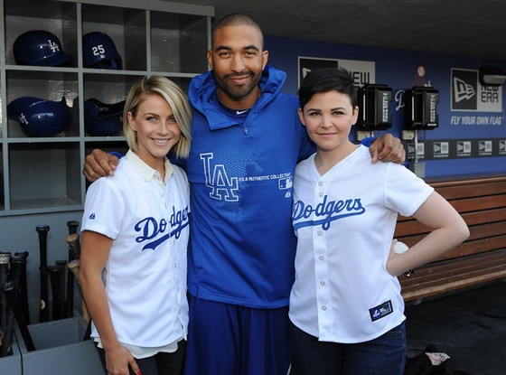 Ginnifer Goodwin, Matt Kemp, Julianne Hough, Dodgers Ginnifer Goodwin, Matt Kemp, Julianne Hough, Dodgers