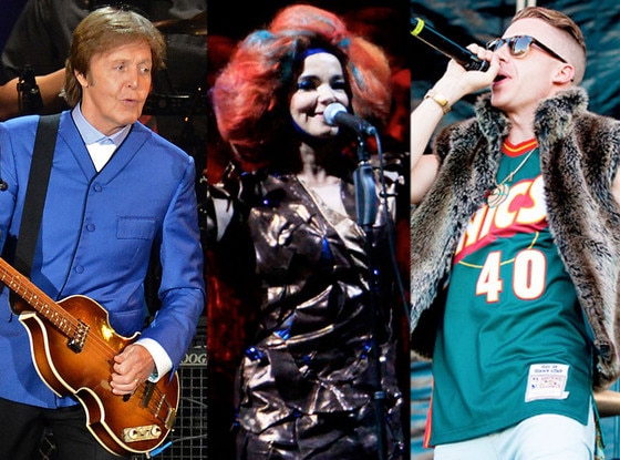 Paul McCartney, Bjork, Mackelmore Paul McCartney, Bjork, Mackelmore