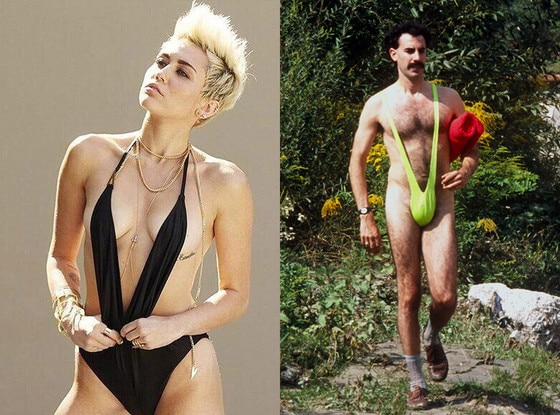 Sacha Baron Cohen, Miley Cyrus Sacha Baron Cohen, Miley Cyrus
