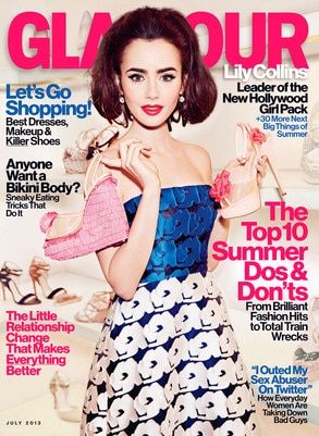 Lily Collins, Glamour Magazine Lily Collins, Glamour Magazine