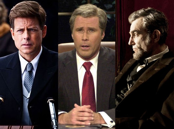 Stars Playing Presidents: Greg Kinnear, Will Ferrell, Daniel Day Lewis Stars Playing Presidents: Greg Kinnear, Will Ferrell, Daniel Day Lewis
