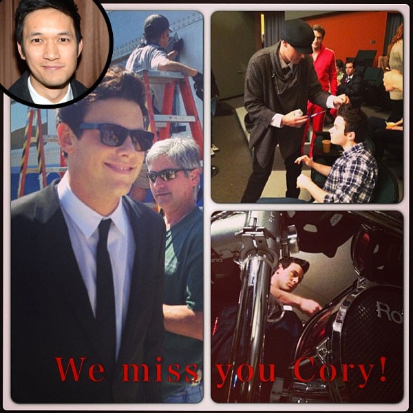 Harry Shum, Instagram, Cory Monteith Harry Shum, Instagram, Cory Monteith