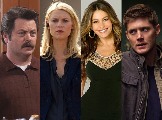 Nick Offerman, Claire Danes, Sofia Vegara, Jensen Ackles, Golden Remotes Nick Offerman, Claire Danes, Sofia Vegara, Jensen Ackles, Golden Remotes