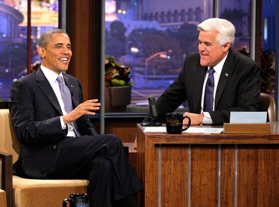 Barack Obama, Jay Leno Barack Obama, Jay Leno
