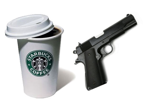 Starbucks, Gun Starbucks, Gun