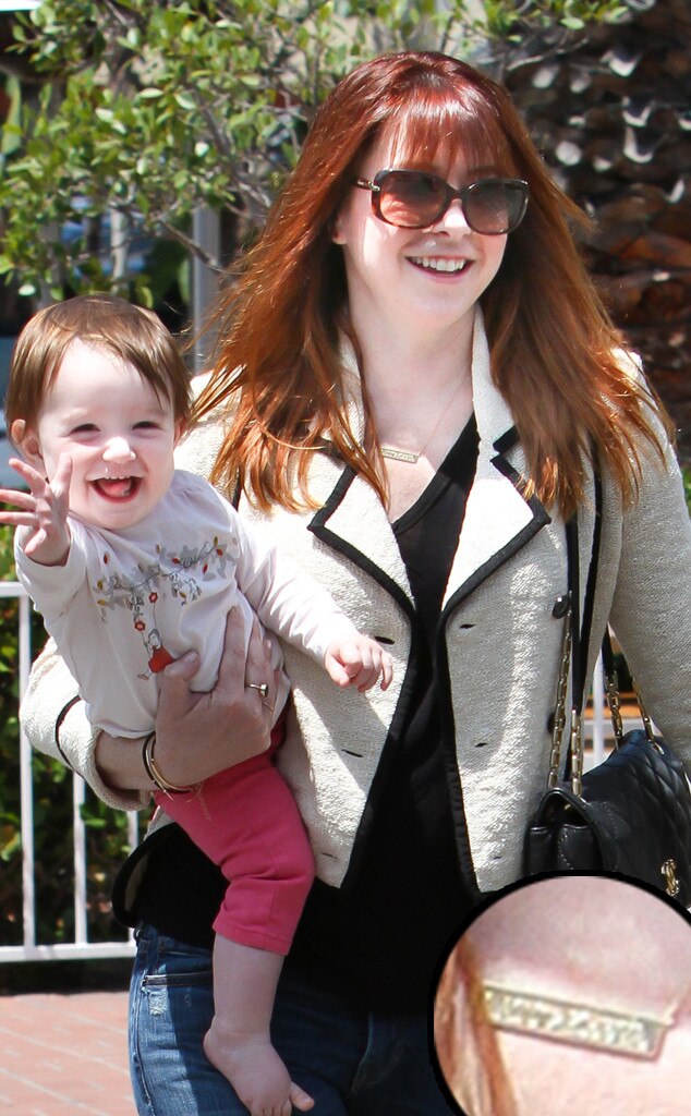 Nameplate necklaces, Alyson Hannigan, Keeva