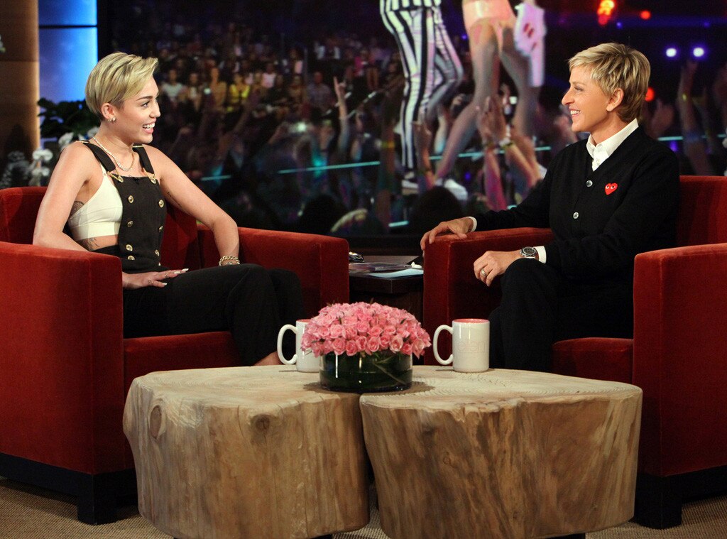 Ellen Degeneres, Miley Cyrus Ellen Degeneres, Miley Cyrus