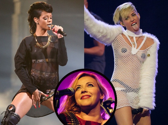 Rihanna, Miley Cyrus, Charlotte Church Rihanna, Miley Cyrus, Charlotte Church