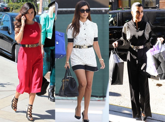 Kourtney Kardashian, Moschino Belt Kourtney Kardashian, Moschino Belt