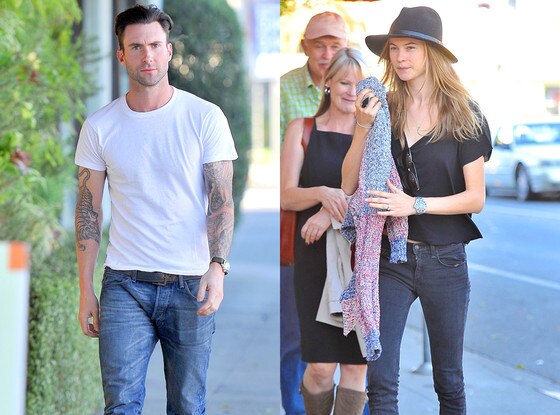 Adam Levine, Behati Prinsloo Adam Levine, Behati Prinsloo