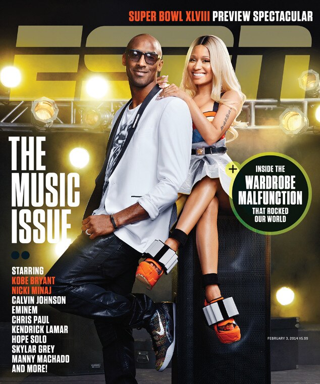 Nicki Minaj, Kobe Bryant, ESPN Magazine Nicki Minaj, Kobe Bryant, ESPN Magazine