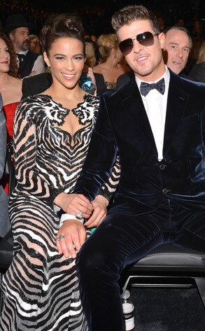 Paula Patton, Robin Thicke, Grammy's, Candids