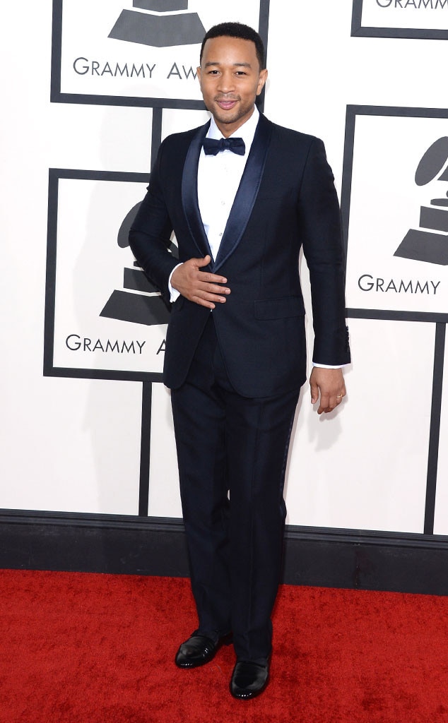 John Legend from Stylish Men at the 2014 Grammy Awards E! News