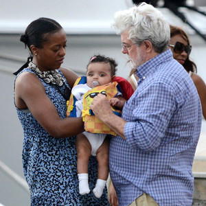 George Lucas Shows Off His Baby Daughter Everest for the First Time
