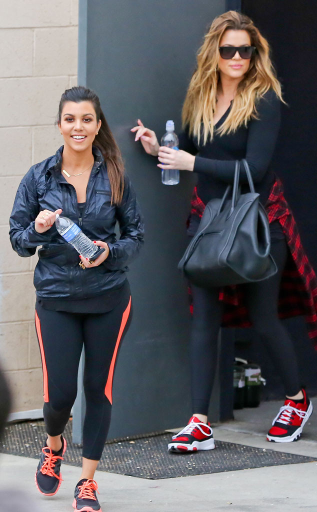 Khloé and Kourtney Kardashian Take Their Workout to a New